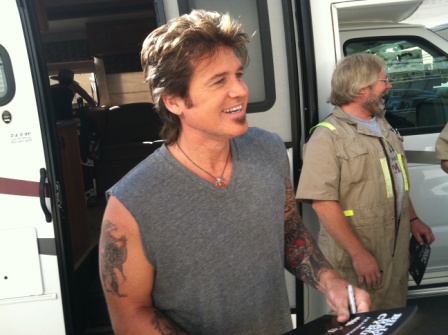 Billy Ray Cyrus on set during a production supported by Light Source Denver